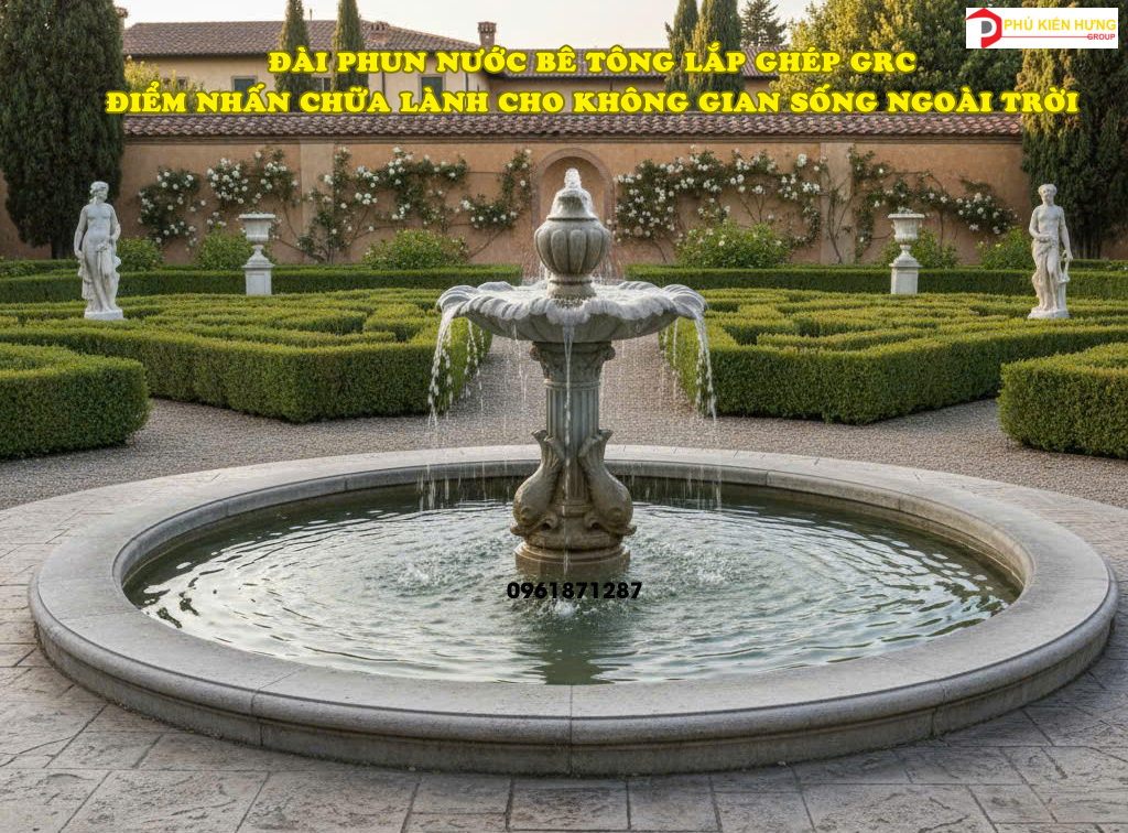 ĐÀI PHUN NƯỚC BÊ TÔNG GRC H1