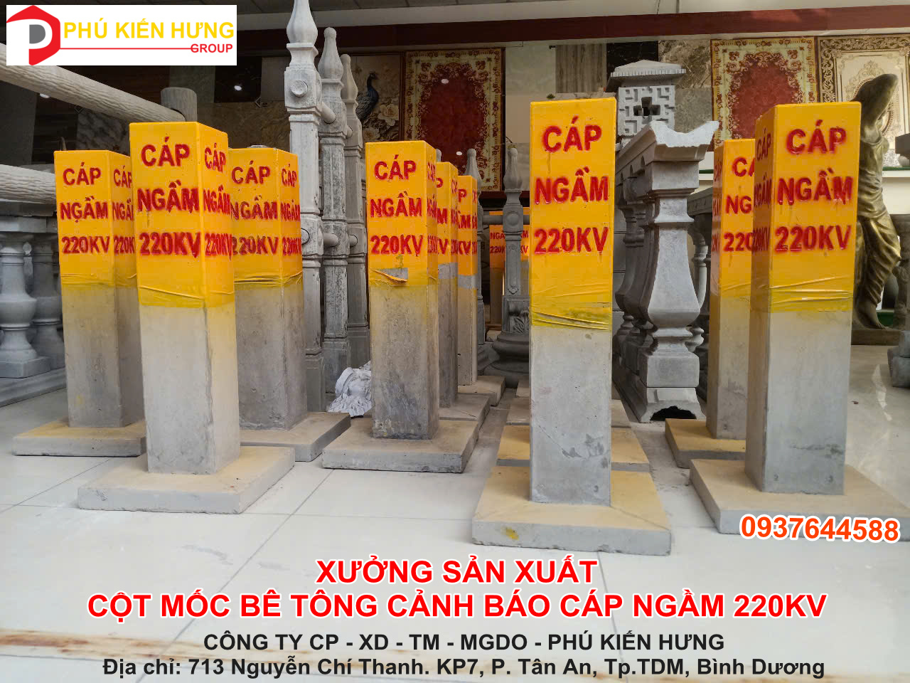 Xưởng sản xuất cột mốc cáp ngầm công ty PKH.jpg