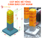SẢN XUẤT VÀ BÁN CỌC TIÊU CỘT MỐC BÊ TÔNG CẢNH BÁO CÁP NGẦM ĐIỆN LỰC CHẤT LƯỢNG CAO UY TÍN GIÁ RẺ