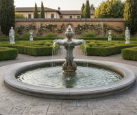 ĐÀI PHUN NƯỚC BÊ TÔNG GRC LẮP GHÉP ĐIỂM NHẤN CHỮA LÀNH KHÔNG GIAN SỐNG NGOÀI TRỜI